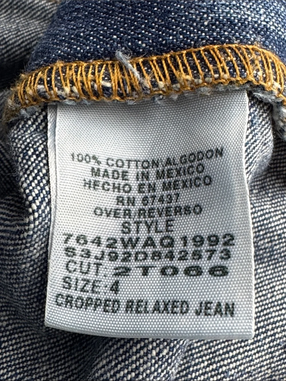 Polo Ralph Lauren Cropped Relaxed Jeans Women's Size 4 Minimalist Everyday Wear